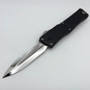 Marfione Custom Knives Combat Troodon LT Gen III Mirror Polished D/E w/ Black Handle & Purple Anodized Breaker
