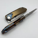Remette RT Peregrine Falcon Bronze Titanium Handles w/ Thunder Lightning Accents & M390 RTT1-BGX