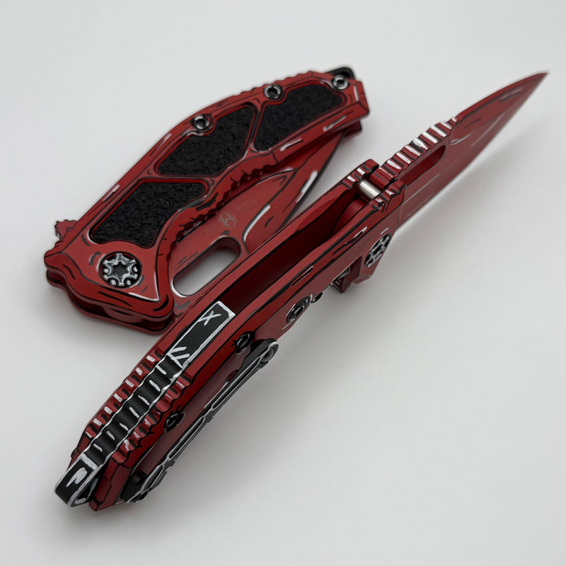 Heretic Knives Medusa Cel Shade Red Handles w/ MagnaCut H009-CS-RD