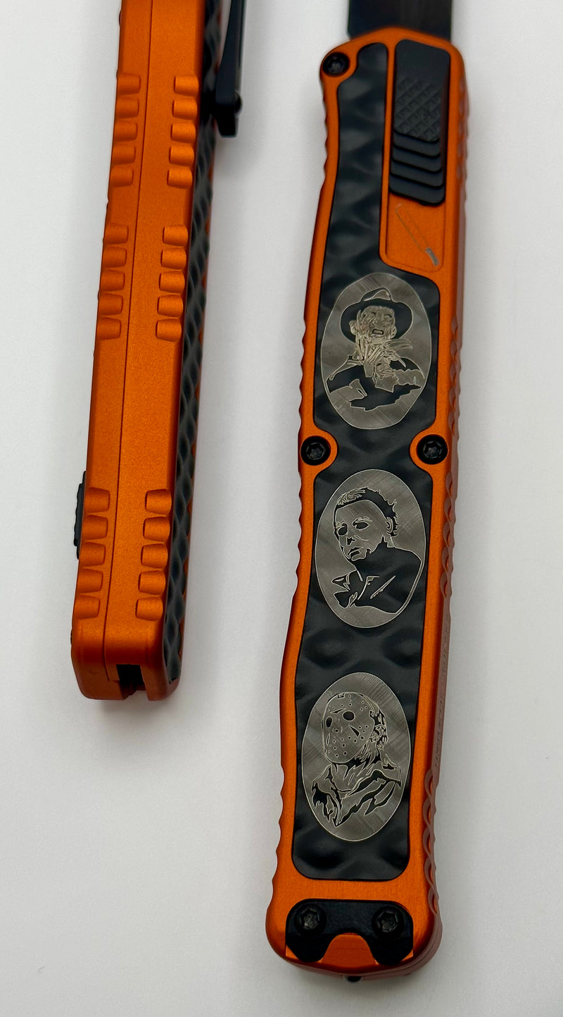 Heretic Knives Cleric II 2 Halloween 23' Orange & DLC Tanto Magnacut