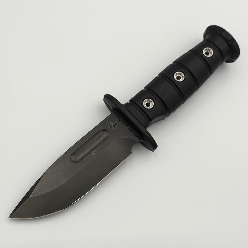 Medford 1881 Knife Works Luke Airman w/ Black G-10 & DLC 1095 CV Fixed Blade