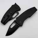 Demko Nano Shark Stealth w/ Black Aluminum Handles & Clip Point CPM-20CV