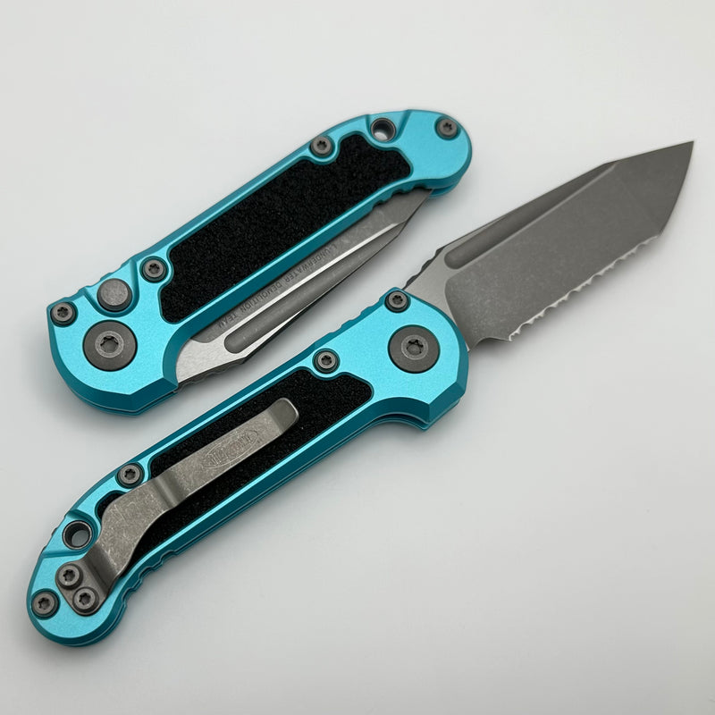 Microtech Knives LUDT Gen III Apocalyptic Full Serrated Tanto w/ Turquoise Handle 1136-12APTQ