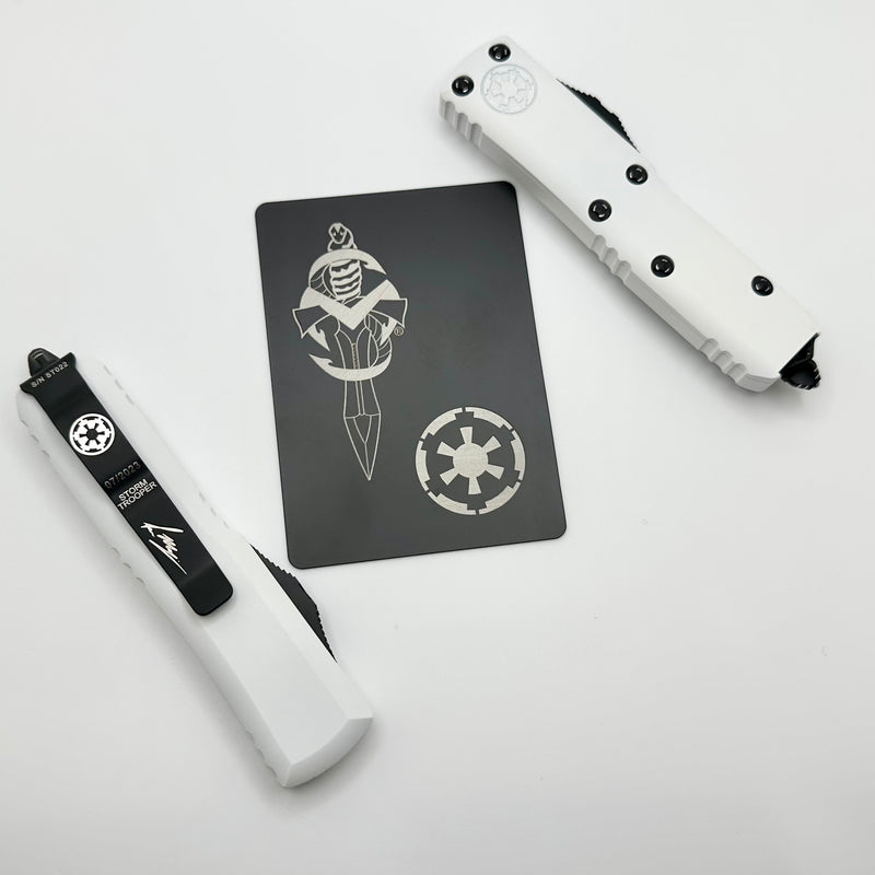 Microtech UTX-85 Storm Trooper Hellhound & Warhound Set Signature Series 719-1SETSTDS