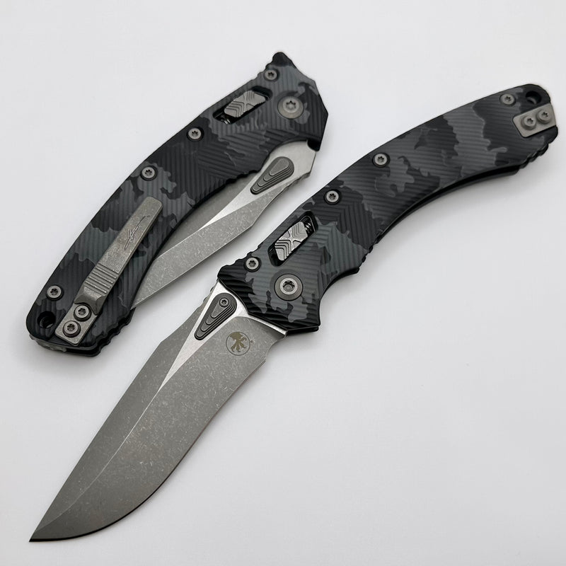 Microtech Amphibian RAM LOK Urban Camo Fluted Aluminum & Apocalyptic M390MK 137RL-10APFLUCS ONE PER HOUSEHOLD