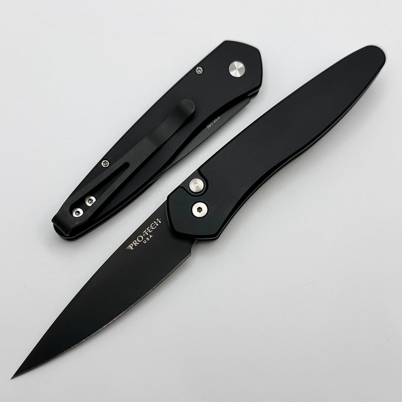 Pro-Tech Newport Black Handle & Black S35VN 3407