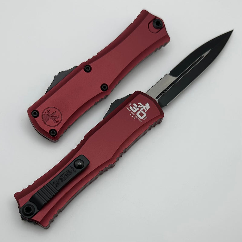 Microtech Knives Mini Hera 30th Anniversary Black Bayonet M390MK w/ Merlot Handle 1701M-1MR30