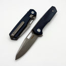 Mechforce Knives Oeser Nebo V2 Blue Richlite Micarta Handles & Elmax