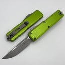 Microtech UTX-85 Gen IV w/ Neon Green Handle & Apocalyptic S/E M390MK 12314-10APNG