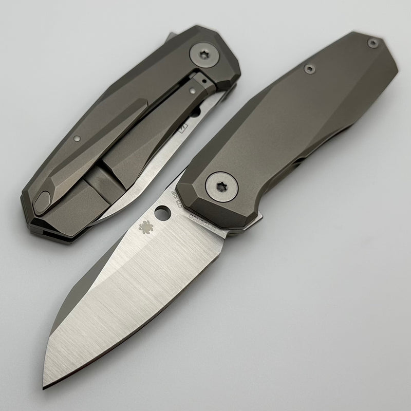 Spyderco Techno 3 Titanium Handles w/ CTS-XHP C158TIP3