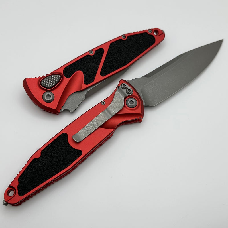 Microtech Socom Elite Auto Red w/ S/E Apocalyptic 160A-10APRD