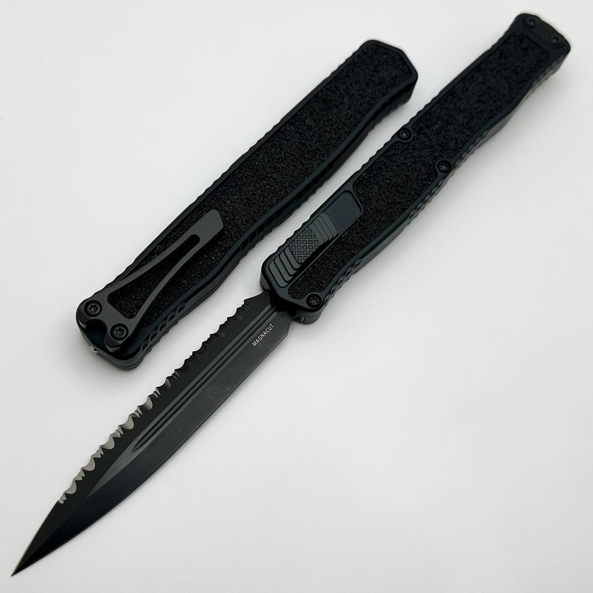 Heretic Knives Cleric II 2 DLC Tactical Double Edge Full Serrated Magn