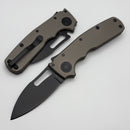 Demko Shark Cub Stealth Artillery Grey Aluminum Handles & Slicer Shark DLC 20CV