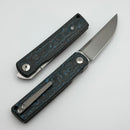 Reate Bushido w/ Arctic Storm Fat Carbon Handles & Hand Satin M390