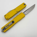 Microtech Ultratech Gen IV S/E Stonewash Standard w/ Yellow Handle 11214-10YW