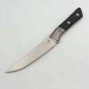 Microtech Boning Knife Black G-10/Titanium Bolster Handle w/ Stonewash M390MK 3100B-10BK