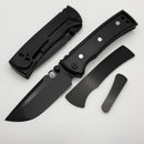 Chaves Knives Redencion 229 Satin Flats Black PVD w/ Titanium Integral Handle w/ Magnetic Ti Inlays & Drop Point M390