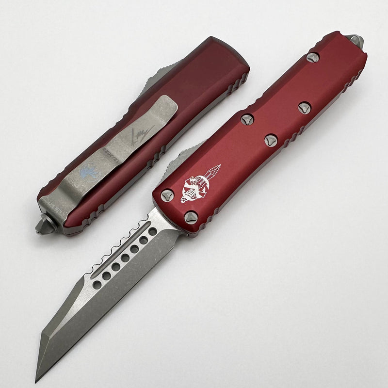 Microtech UTX-85 Warhound Apocalyptic & Merlot Signature Series 719W-10APMRS