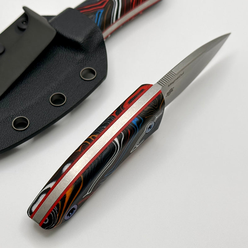 Mechforce Knives Ben Krein Collar Forager Fixed Blade w/ MagnaCut & Topo G-10
