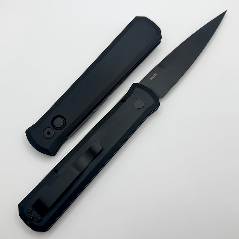 Pro-Tech Godfather w/ Black Handle & Black 154-CM Blade 921-SWAT