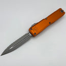 Microtech Ultratech Gen IV D/E Apocalyptic Full Serrated w/ Orange Handle 11224-12APOR