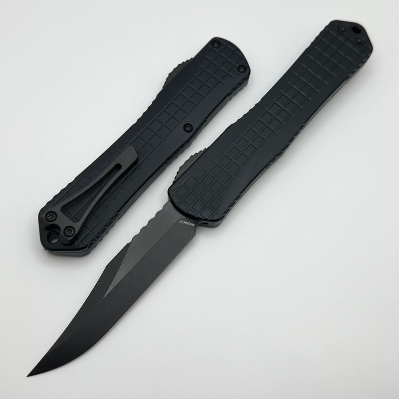 Heretic Knives Manticore X Black Frag Handle & DLC Bowie MagnaCut H030BF-6A-T