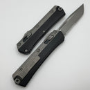 Microtech Glykon Apocalyptic Standard Tanto Partial Serrated w/ Bead Blast Overlay 185-11AP