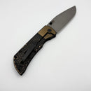 McNees Performance Machined Mac 2 3.5" Gen 2 F Stonewash w/ Jigged Bolstered Black/Bronze Titanium Handles & MagnaCut