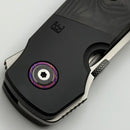 Pre Owned Custom Knife Factory Eagle Rock w/ Black Carbon Fiber & S90V