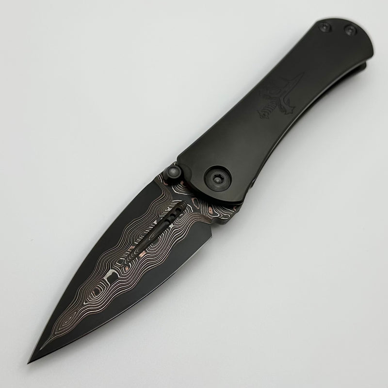 Borka Blades & Marfione Custom Knives SB Zulu DLC Blackout w/ Baker Forge San Mai