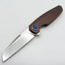 Holt Bladeworks Haptic w/ Bent Starburst Titanium Handles & Near Mirror M390 1312