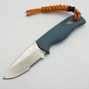 Benchmade Intersect Depth Blue Santoprene Handles w/ Serrated MagnaCut Fixed Blade 18050S