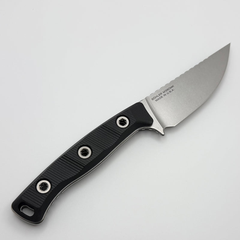 Microtech Akris w/ Black G-10 Handles & Stonewash M390MK 95-10BK-1