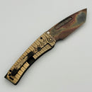 Medford Marauder Full Size Bronze Tsumami-Maki Wrap Titanium Handles w/ 0.26" Vulcan 3V Tanto