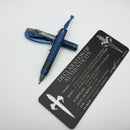 Marfione Custom Siphon Pen II Titanium Antique Blue Frag w/ Blue Accents