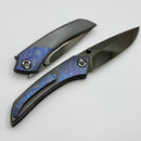 Poikilo Blade Tuna Mini Midtech w/ Titanium/ZircuTi Handles & Stonewash DLC M398
