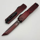 Microtech Ultratech Gen IV T/E Half Tri-Grip Red Abrasion Standard 11234HT-1RDAA