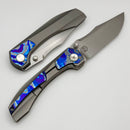 Brian Brown Knives Raptor V3 w/ Bead Blast Zircuti Inlaid Integral Titanium Handle & Hand Satin Vanax Exclusive