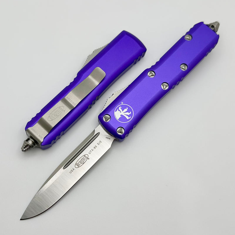 Microtech UTX-85 S/E Satin Standard & Purple 231-4PU