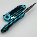 Microtech Knives LUDT Gen III Black Tanto w/ Turquoise Handle 1136-1TQ