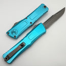 Microtech Knives Combat Troodon Gen III Apocalyptic Partial Serrated Interceptor w/ Turquoise Handle Signature Series 1217-11APTQS