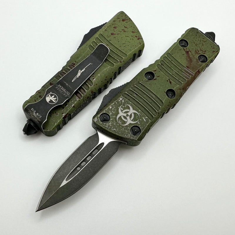 Microtech Mini Troodon D/E Outbreak Signature Series 238-1OBDS