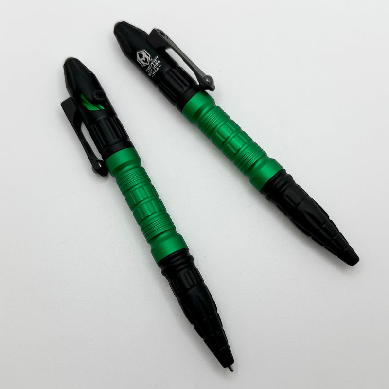 Heretic Knives Thoth Pen w/ Toxic Green Barrel/Bolt & Black Aluminum H038-AL-TXGRN