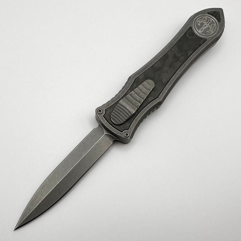 Hawk Designs Model C Deadlock Titanium w/ Fat Carbon & Stonewash MagnaCut Blade