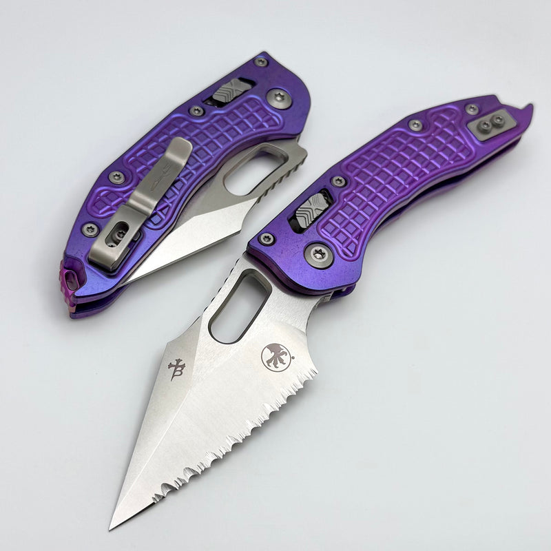 Microtech Marfione Select Manual Stitch RAM LOK Purple Haze Frag Titan