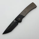 Chaves Knives Slip Joint The Suit w/ Tanto M390 & Titanium Handles w/ Bronze Ti Inlays - 50 Series