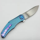 Holt Bladeworks Renegade w/ Hammered Titanium Handles & Mirror M390 124