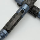 Custom Knife Factory Tool Pen BULAVVA-2 Blue Ano Titanium w/ Carbon Fiber & Wiha Bits