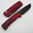 Chaves Pro-Tech Redencion 229 Auto w/ Red Key Handle & Stonewash DLC Drop Point S35VN