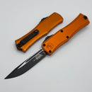 Microtech Knives Mini Hera Black S/E M390MK w/ Orange Handle 1703M-1OR
